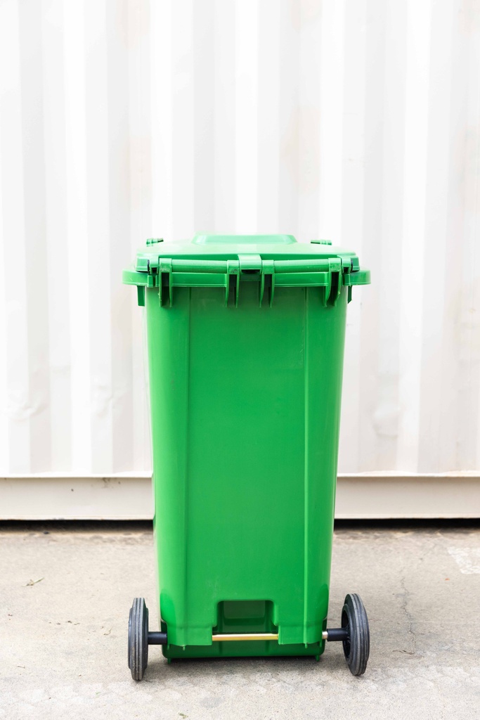 Plastic Wheelie Bin - 240 Litre - Dark Green