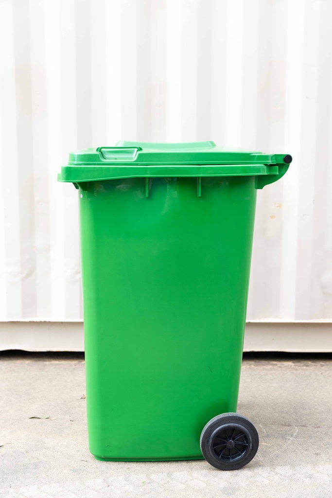 Plastic Wheelie Bin - 240 Litre - Dark Green