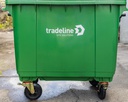 660 Litre Site Bin - Green Premium - 1260mm (W) x 780mm (D) x 1200mm (H)