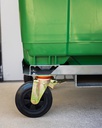 660L Blue Wheelie Bin with Rotator Base - Assembled