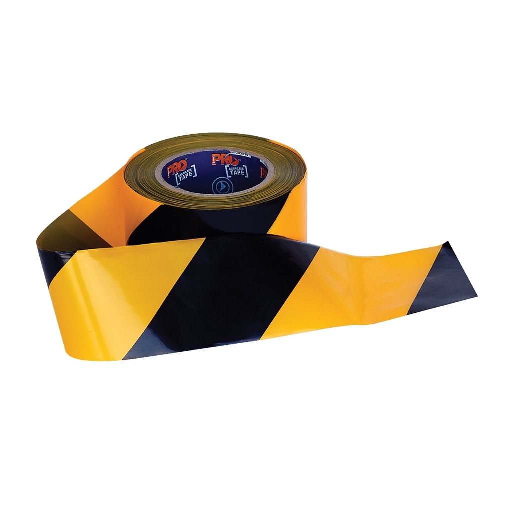 Barrier Tape Yellow/Black 72mm x 100m (ea/20box)