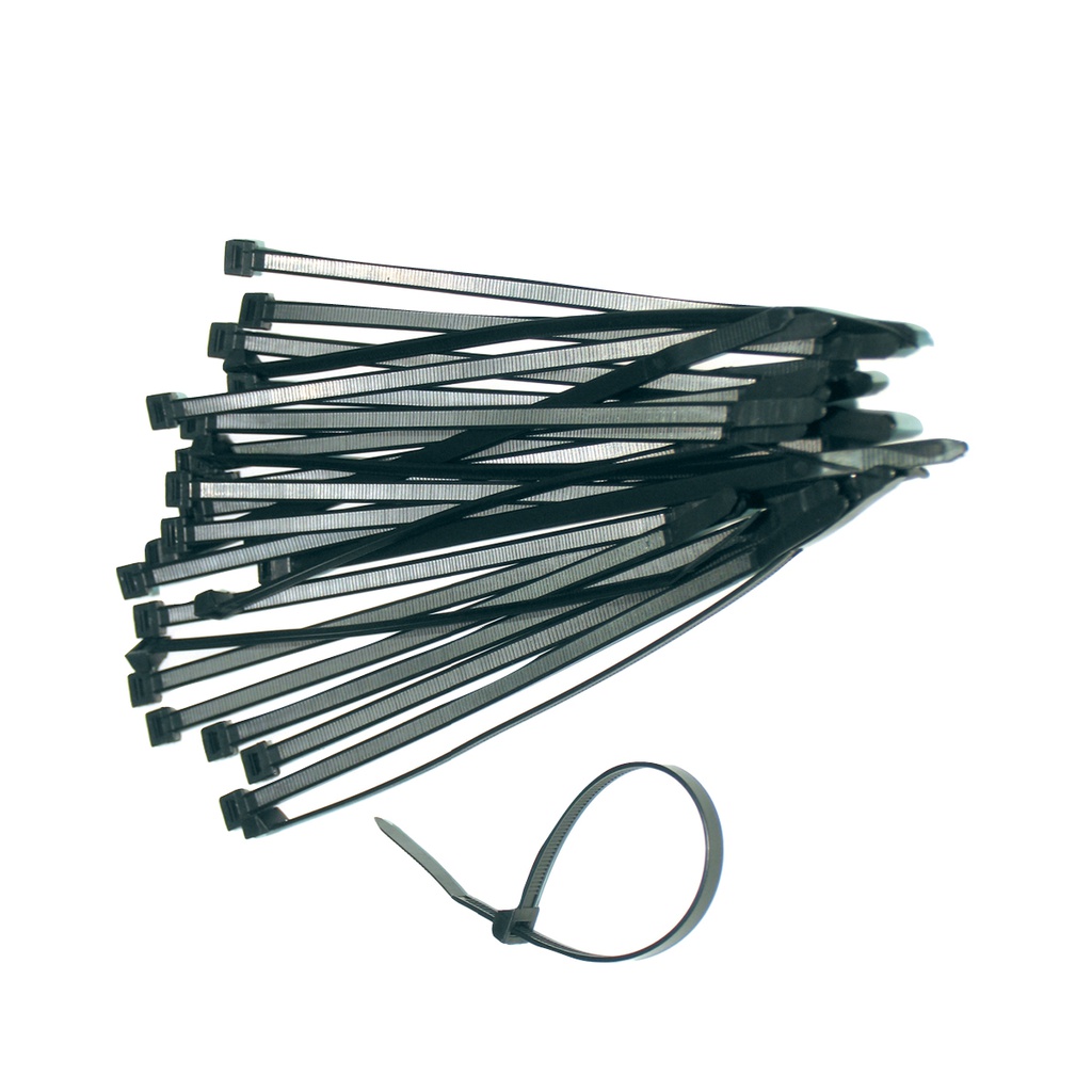 Cable Ties 200 x 4.8mm - Black (Bag of 100)