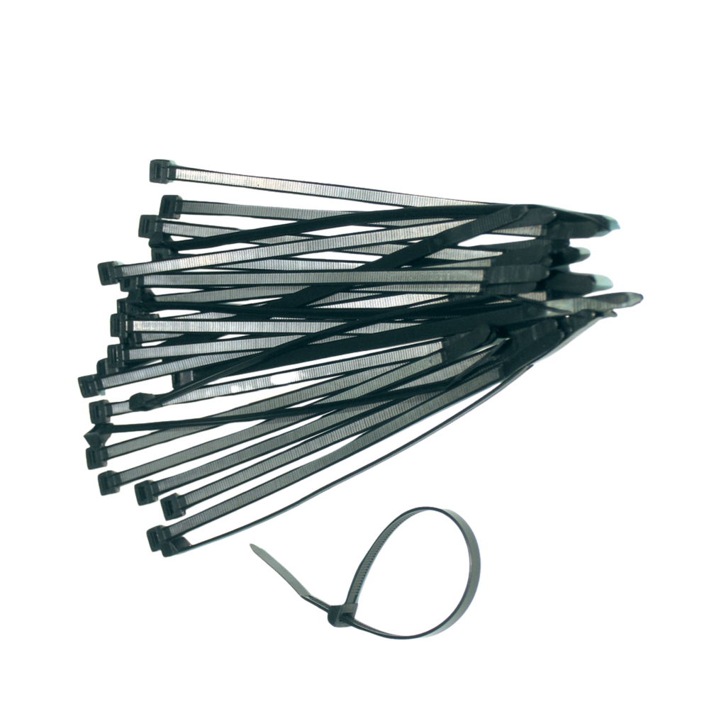 Cable Ties 300 x 8.0mm - Black (Bag of 100)