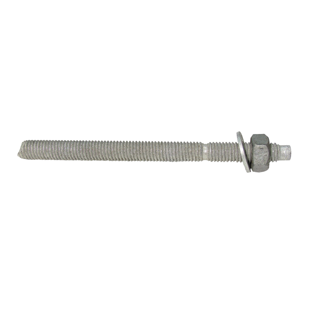 Chemical Anchor Stud Kit Gal M16 x 190mm w/nuts &amp; washers (ea/10pack)
