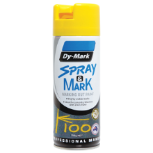 DYMARK Spray and Mark Layout Paint; Yellow 350gram (ea/12box)