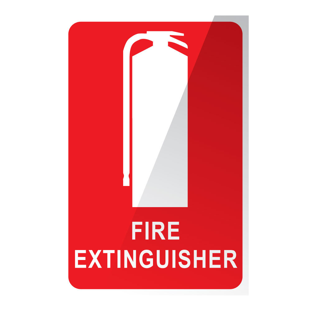 Fire Extinguisher Poly Sign 150 x 225