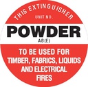 Fire Extinguisher Poly Sign 190 x 190 - ABE