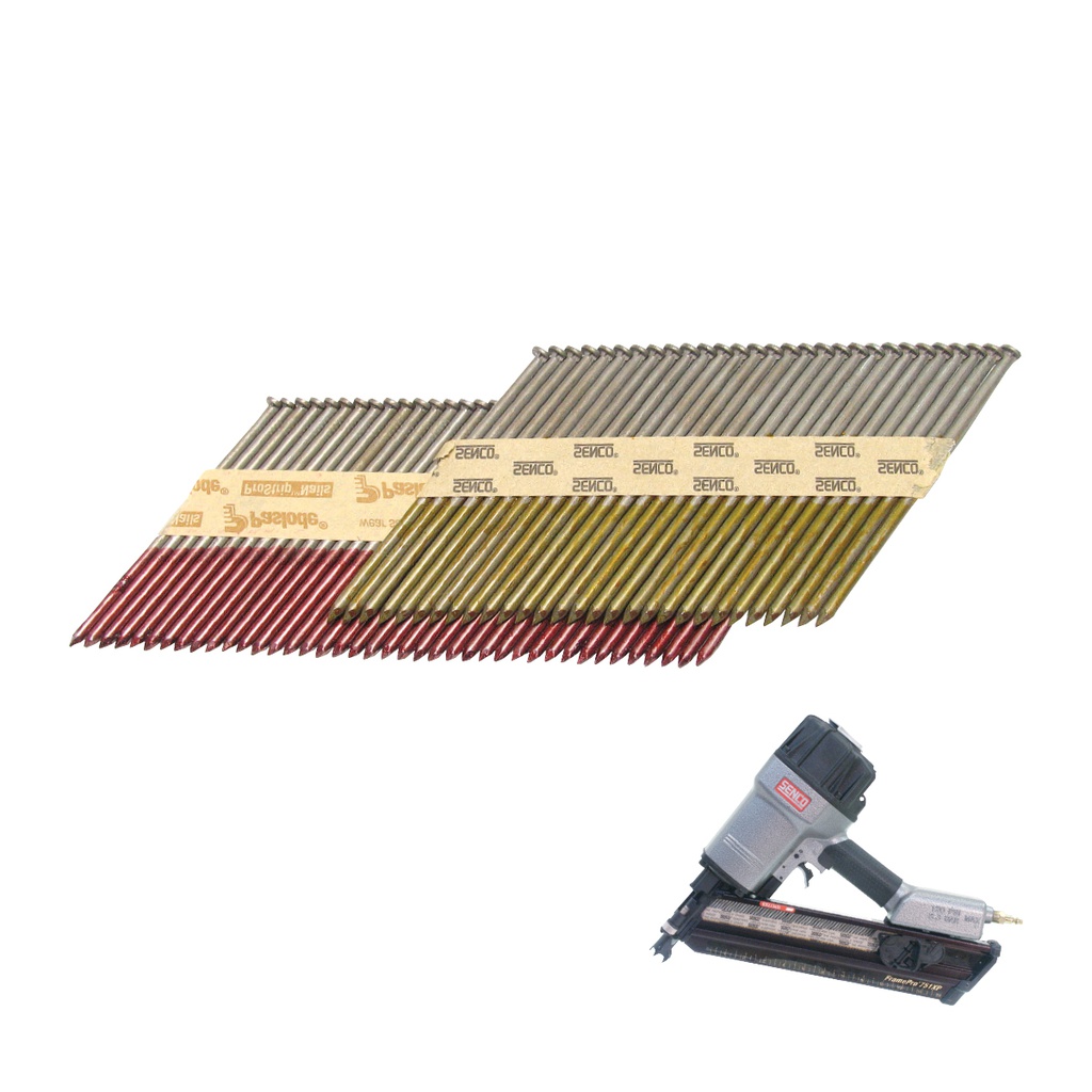 Frame Nails 90mm Senco/Paslode Style - Bright (Box of 3000)