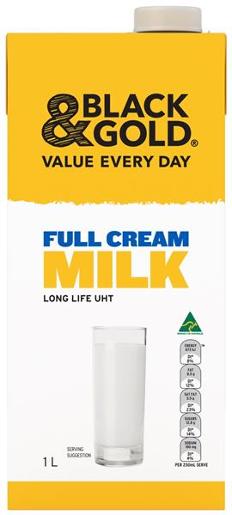 Full Cream Milk - Long Life - 1 Litre (ea/12 Box)