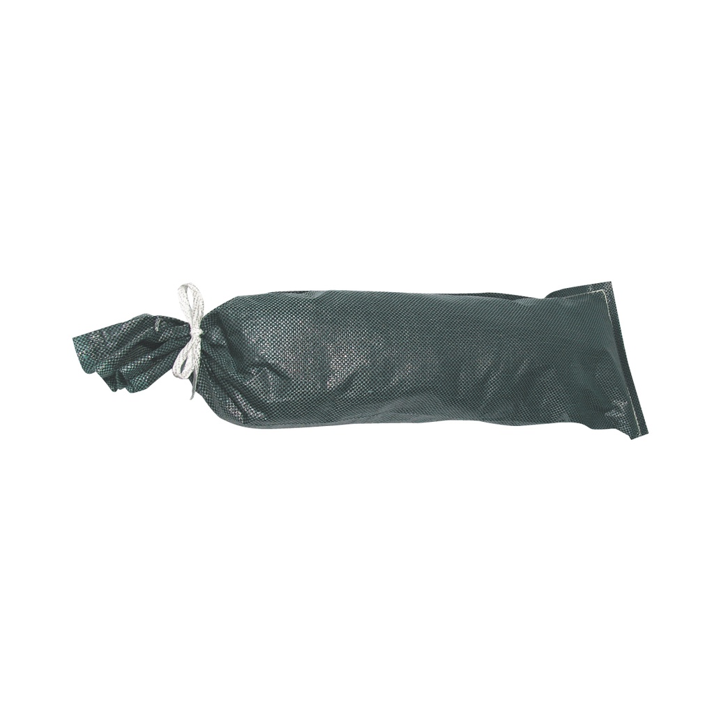 Green Silt Bag (Poly Woven) w/- Tie Strap (840 x 240mm) (100/bundle)