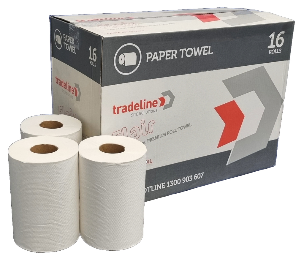 Hand Towel Rolls 180mm x 80m (Box of 16) - Premium