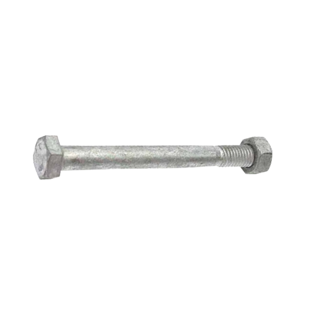 Hex Bolt &amp; Nut M10 x 240mm Gal (ea/75Box)