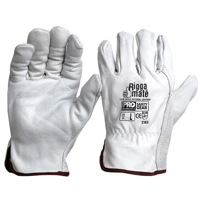 Leather Riggers Gloves Size 9 - L (ea/12pack)