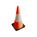 Orange Traffic Cone 700mm w/- Reflective Band