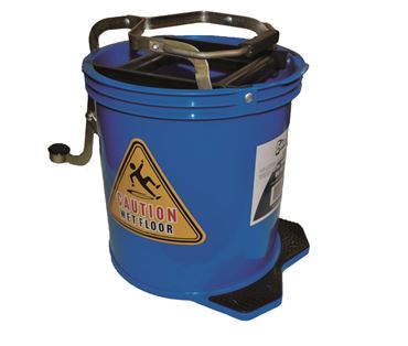 Plastic Mop Wringer Bucket 16L - BLUE