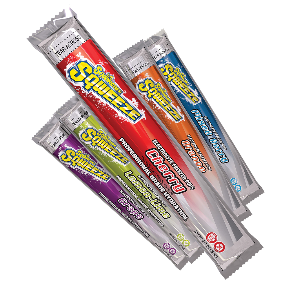 Sqwincher Sqweeze Hydration Ice Blocks (Pack of 10) - Mixed