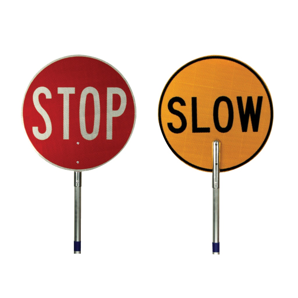 Stop/Slow Bat 450mm - w/- Telescopic Aluminium Handle