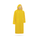 Yellow PVC Rain Coat - Full Length - Size M