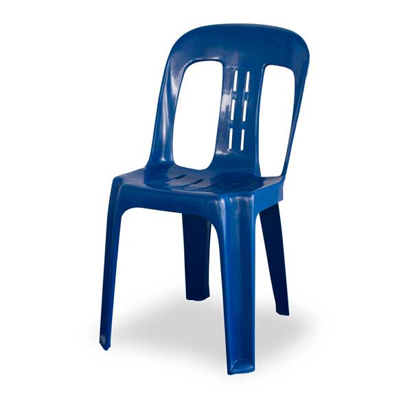 Premium Plastic Chair 150kg Stamped and Fully Compliant to AU/NZ Standard AS3813  - Blue