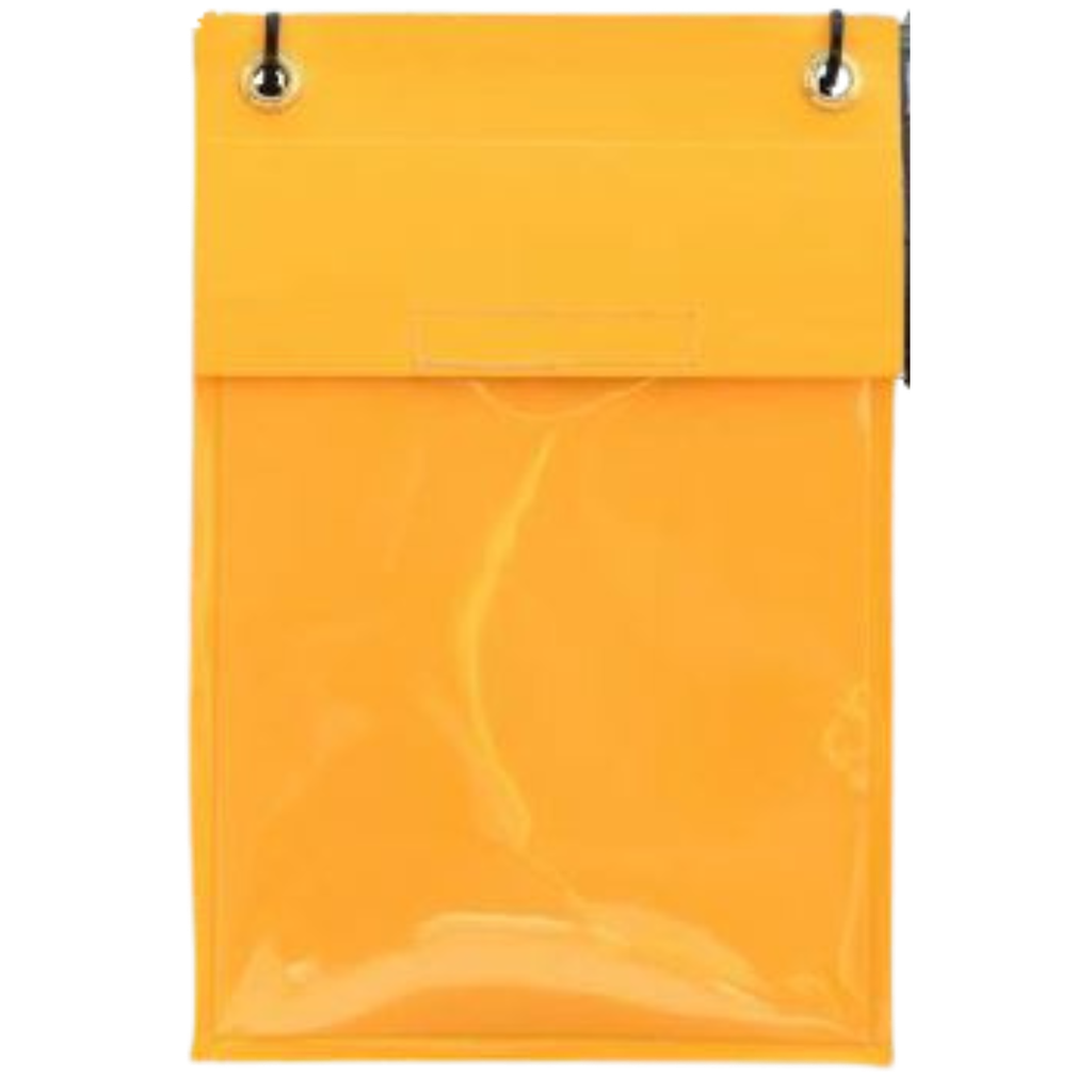 A4 Water Resistant Document Holder - Yellow