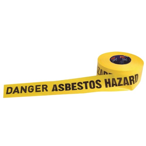 Barricade Tape - 300m X 75mm Danger Asbestos Dust Hazard