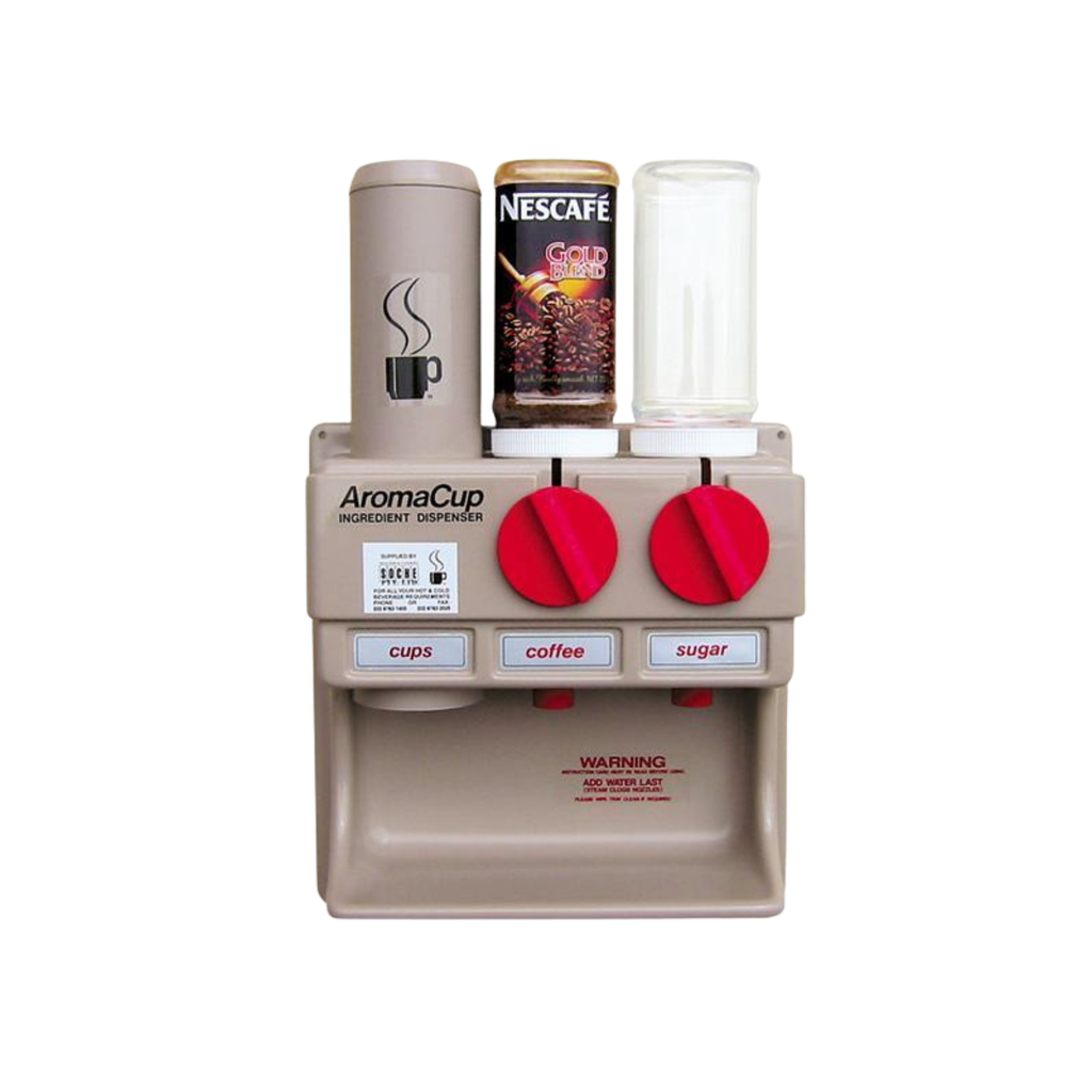 Coffee/Ingredient Dispenser Station - Cups, Coffee, Sugar