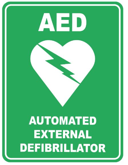 Safety Sign 600 x 450mm - AED