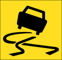 QLD Multi Message 600 x 600mm Class 1 Reflective - Slippery Road Symbol