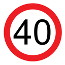 Victoria Multi Message Sign 600 x 600mm Class 1 Reflective - 40km