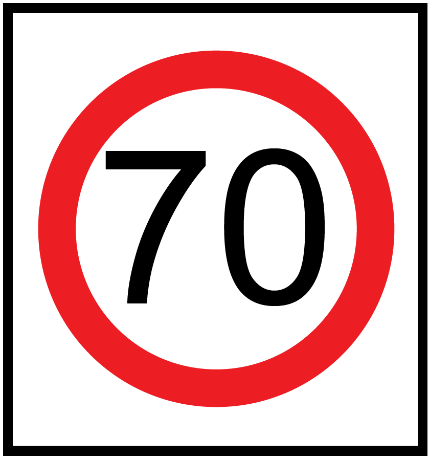 Victoria Multi Message Sign 600 x 600mm Class 1 Reflective- 70km