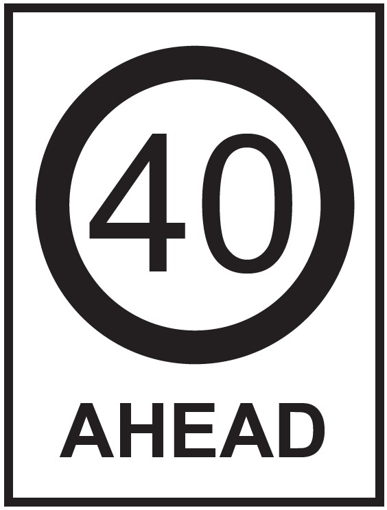 Victoria Multi Message Sign 600 x 900mm Class 1 Reflective - 40 Ahead