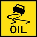 QLD Multi Message 600 x 600mm Class 1 Reflective - Oil (Car symbol)