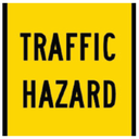 Victoria Multi Message Sign 600 x 600mm Class 1 Reflective - Traffic Hazard
