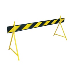 [BBOARD] Barrier Board 2.5m PVC Yellow/Black - Reflective