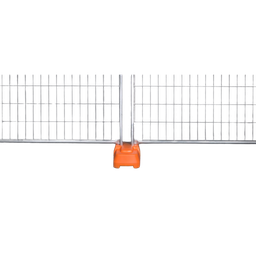 [TEMPFENCEFEET] Blowmoulded Concrete Filled Block Orange 20kg - for Temporary Fence
