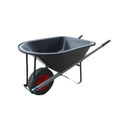 [BARROWPL6] Builders Wheelbarrow, Poly Tray, Wide Wheel