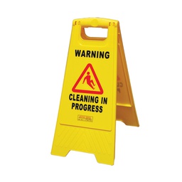 [SIGNSTD31] Fold Floor Sign - Wet Floor/Cleaning in Progress