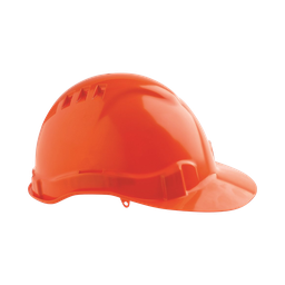 [HARDHAT-O] Hard Hat - Vented with adjustable harness - Orange