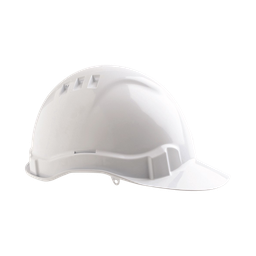 [HARDHAT-W] Hard Hat - Vented with adjustable harness - White