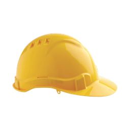 [HARDHAT-Y] Hard Hat - Vented with adjustable harness - Yellow
