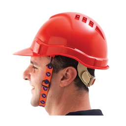 [CHINSTRAP] Helmet (Hard hat) Chin Strap (ea/5 in a pack) - Orange/Blue