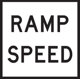 QLD Multi Message 600 x 600mm Class 1 Reflective  - Ramp Speed