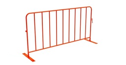 [CCBOR] Orange Powder Coated Crowd Control Fence/Event Fence 1.1m x 2.1m - Includes Feet &amp; Pins