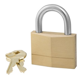 [PADLOCK50] Padlock 50mm H/D Brass Keyed Alike 