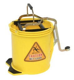 [WRBUKY] Plastic Mop Wringer Bucket 16L - YELLOW