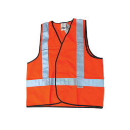 [VEST-O-XXXL] Safety Vest Hi Vis Fluro Orange (Day Use) Size - XXX Large
