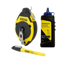 [CHALKLSETBL] Stanley Fat Max Chalk line Set c/w marker - Blue