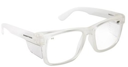 [STYLECLRCLR] Style Safety Glasses Frontside Clear Lens with Clear Frame