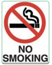 [SIGN402C] Safety Sign 600 x 450mm Coreflute - NO SMOKING (Symbol)