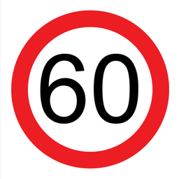 Victoria Multi Message Sign 600 x 600mm Class 1 Reflective - 60km